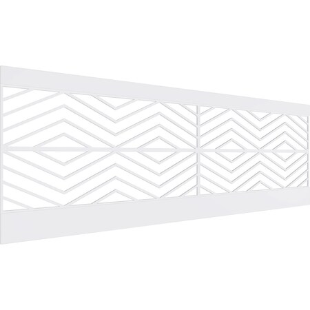Ekena Millwork 32"H x 94 1/2"W Genoa PVC Wainscot Paneling Kit WPK32X94GNA
